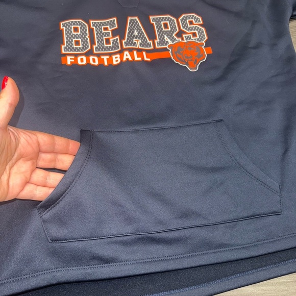 NFL Chicago Bears Teens Apparel Sweatshirt Fleece Hoodie Teen Girl’s XL 15/17 - Picture 6 of 11